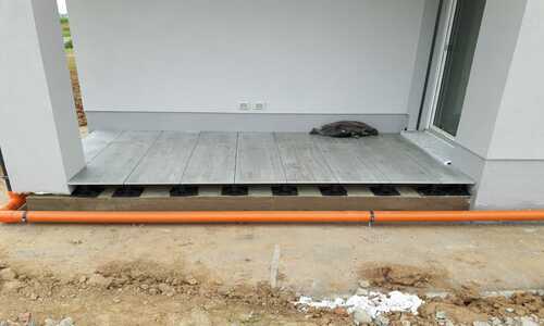 Realizzazione degli impianti per una casa prefabbricata in legno certificata Gas Free