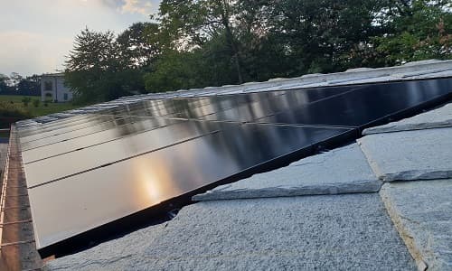 Installazione Impianto Fotovoltaico integrato su copertura con pietra di Luserna