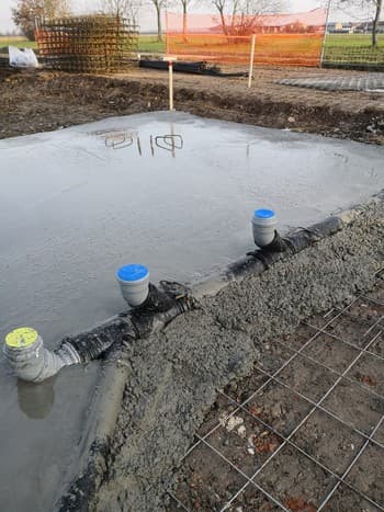Realizzazione degli impianti per una casa prefabbricata in legno certificata Gas Free