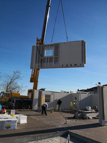 Realizzazione degli impianti per una casa prefabbricata in legno certificata Gas Free