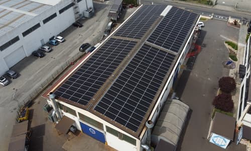 Installazione Impianto Fotovoltaico su tetto semi piano