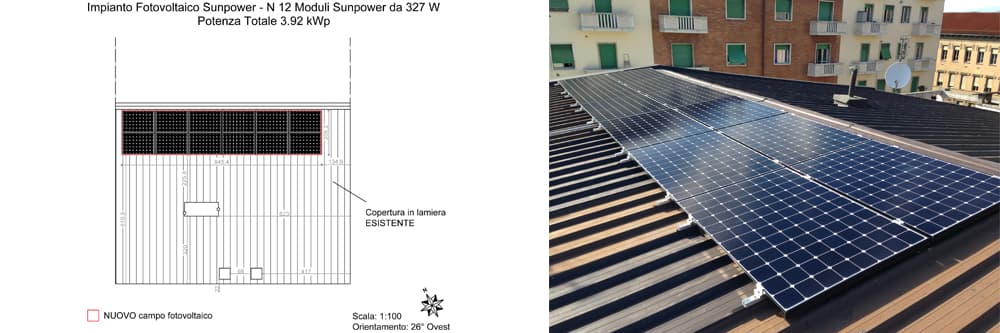 Impianti fotovoltaici su due condomini - Torino (TO)