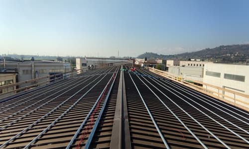 Installazione Impianto Fotovoltaico su tetto semi piano