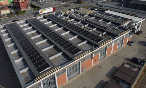 Installazione Impianto Fotovoltaico su tetto piano con fissaggio a vela