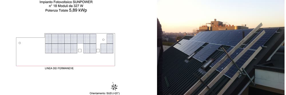 Impianti fotovoltaici su due condomini - Torino (TO)