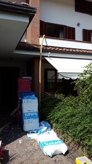 Riqualificazione energetica con insufflaggio del sottotetto di un fabbricato civile