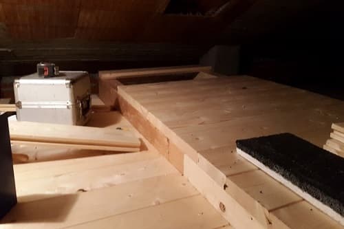 Riqualificazione energetica con insufflaggio del sottotetto di un fabbricato civile