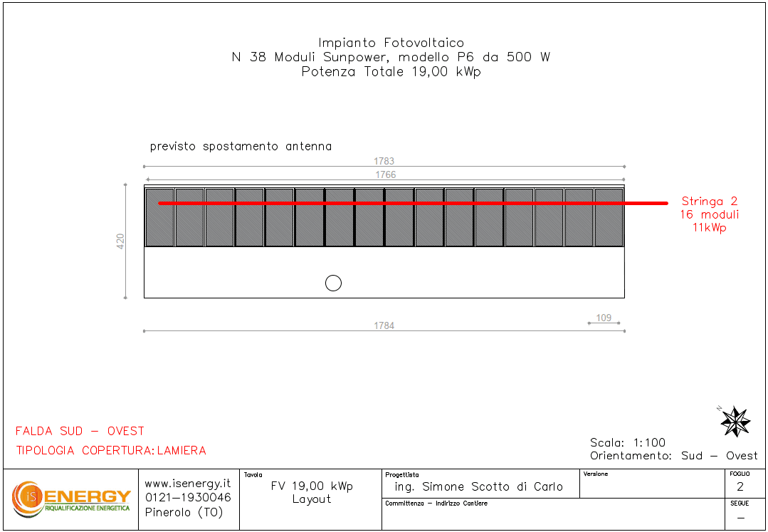 Impianto fotovoltaico Agrisolare a Treiso (CN)