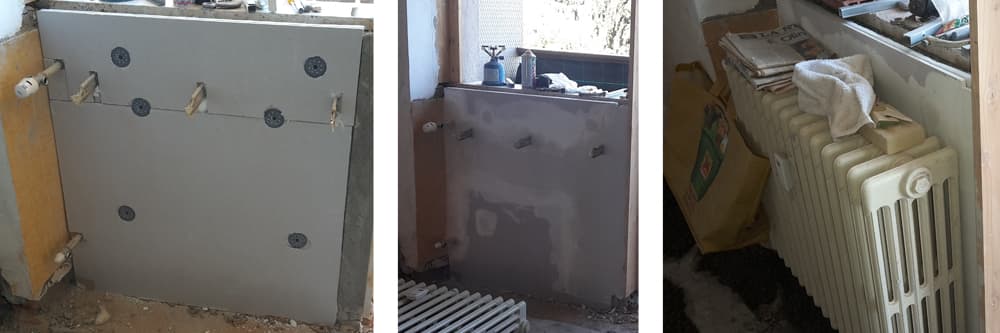 Insufflaggio e isolamento di un appartamento con problemi di muffa