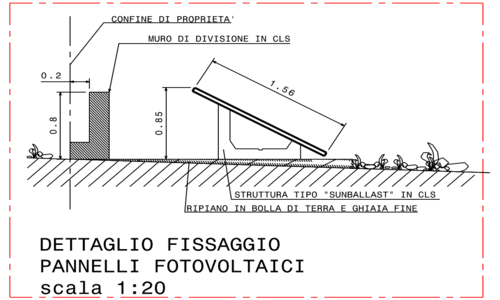 Installazione Impianto Fotovoltaico a terra con sistema di fissaggio a vela