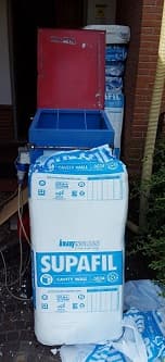 Riqualificazione energetica con insufflaggio del sottotetto di un fabbricato civile