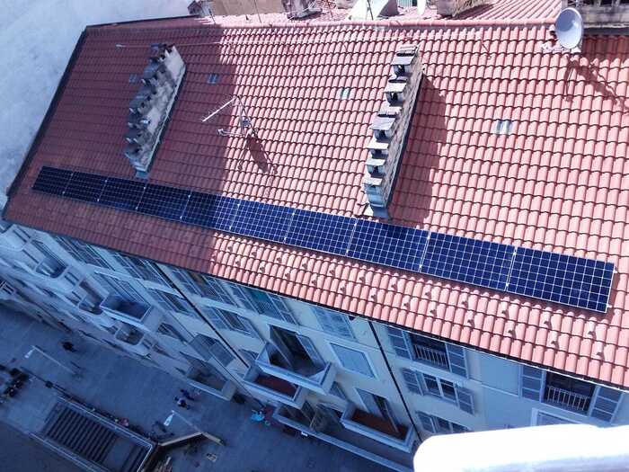 Installazione Impianto Fotovoltaico in condominio fortemente ombreggiato