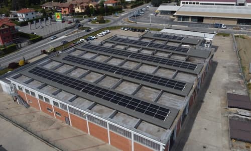 Installazione Impianto Fotovoltaico su tetto piano con fissaggio a vela