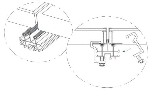 Realizzazione tettoia fotovoltaica con moduli a vista