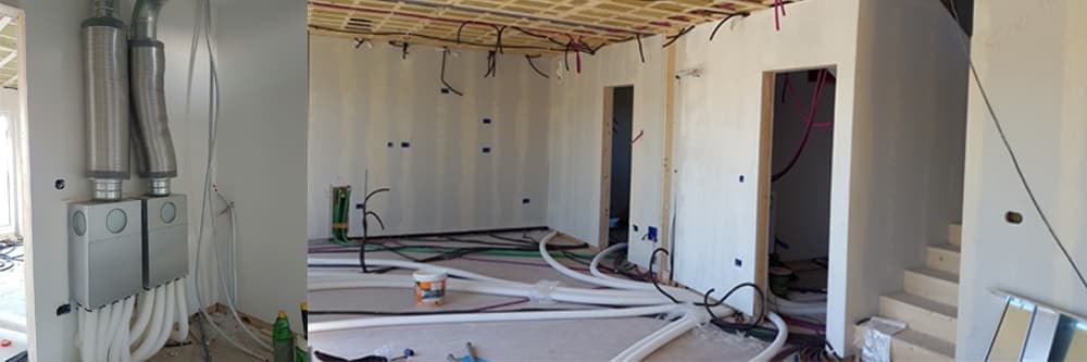 Installazione impiantistica GAS FREE per abitazione LUMAR in Bioedilizia