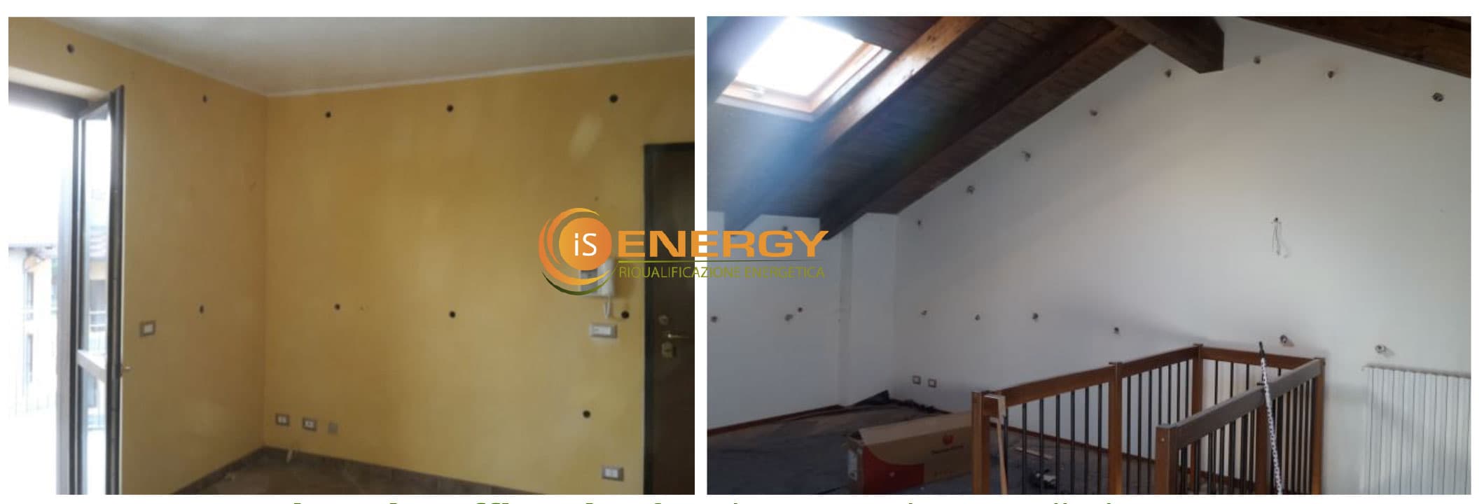 Trasformazione di un appartamento a due piani dalla classe energetica D alla A1