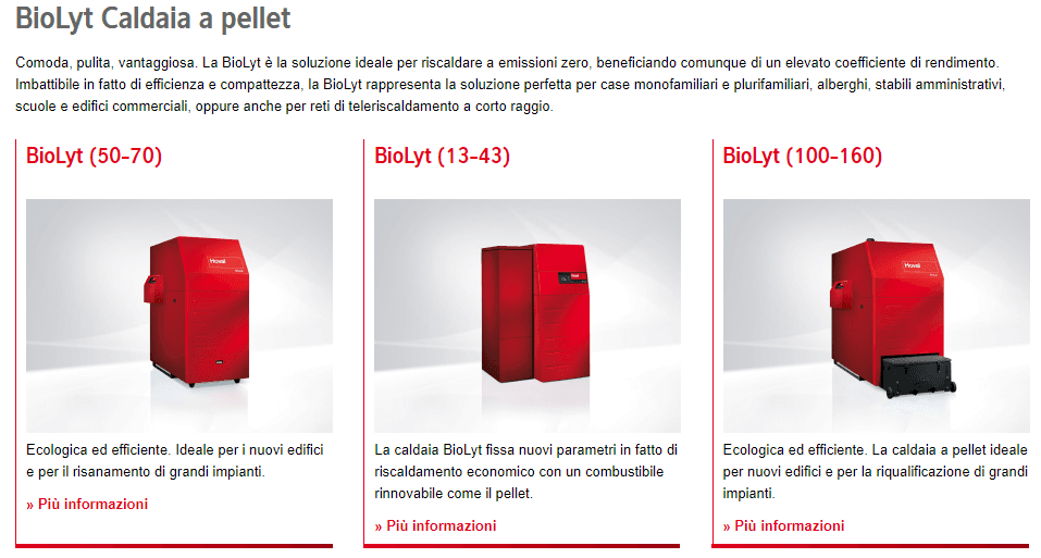 Hoval - Caldaie a pellet