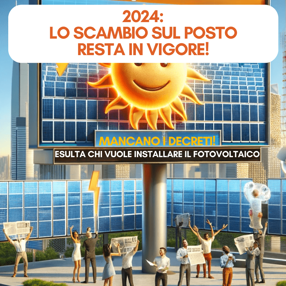 Lo scambio sul posto resta in vigore per il 2024: Mancano i Decreti